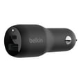 thumbnail image 1 of Belkin Boostcharge Car Charger Dual Power Delivery with PPS 37W Black, 1 of 9