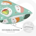 thumbnail image 5 of Balery Kawaii Sushi Bedding Queen Pillow Cases - Envelope Closure - Soft Brushed Microfiber Fabric - Shrinkage and Fade Resistant Pillow Cases-14"x20", 5 of 9
