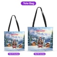 thumbnail image 5 of Hello Welcome Winter The Ski Basset Hound Snowy Day All Over Print 3D Canvas Tote Bag Bassets Dog Breed Lovers Gifts Idea Reusable Handbag - 13013, 5 of 5