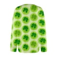 thumbnail image 4 of Saint Patrick's Day Women's Cardigans Lucky Shamrock Pattern Sweaters Y2k Button Down Long Sleeve 2026 Spring Trendy St. Patrick's Day Knit Cardigans, 4 of 5