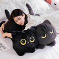 thumbnail image 4 of 26-27 50-90cm Cute Black Cat Plush Toy Doll Kawaii Big Cuddly Pillow Cushion Ins Black Cat Plush Toy Doll For Boy Girl Brithday Gifts, 4 of 4