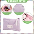 thumbnail image 3 of 2-piece Canvas cosmetic bag female portable flower large-capacity girl cosmetic storage bag, 3 of 5