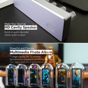 ITIGOITIE Imitation IPS Nixie Tube Clock,DIY ,RGB,LCD Screen,with Beautiful Gift Box
