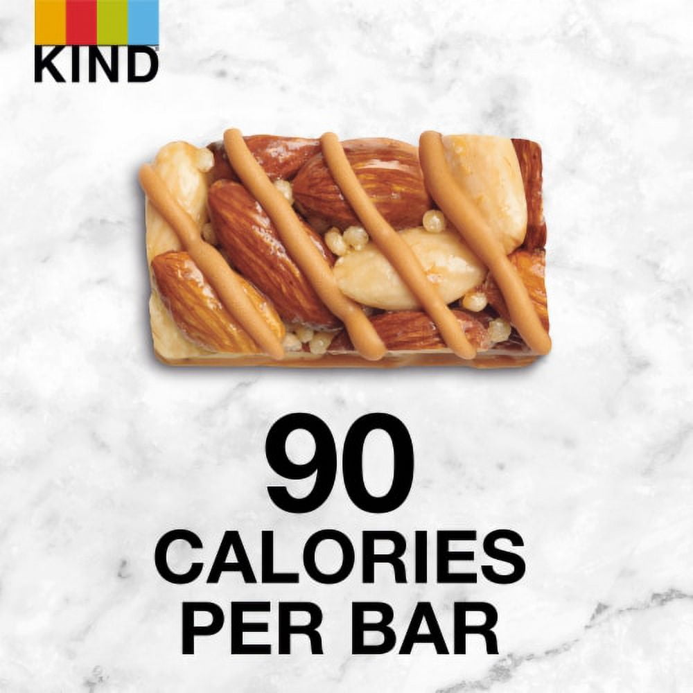 2X-KIND Minis Gluten Free Caramel Almond & Sea Salt Healthy Snack Bars - 0.7 oz - 10 ct