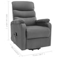 thumbnail image 2 of vidaXL Power Lift Recliner Electric Lift Chair for Home Theater Cinema Fabric, 2 of 7