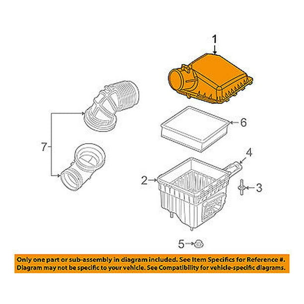 Air Cleaner IntakeFilter Box Housing Lid Top Cover 53034070AD