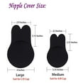 thumbnail image 3 of SAYFUT 10 Pair Pack Womens Push up Strapless Bra Lift Nipple Covers Self Adhesive Invisible Bra Reusable Backless Sticky Bras for Women Wedding Dress, Skin/ Black, 3 of 6