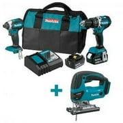 1 Kit, Makita Xt269T 18V Lxt Brushless Cordless 2-Pc. Combo Kit (5.0Ah) + 18V Jig Saw