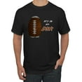 thumbnail image 2 of Wild Bobby, Football Fingerprint It's In My DNA, Sports, Men Graphic Tee, Black, Small, 2 of 6