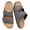 Dark gray, variant on Men Women Cork Footbed Sandals,Adjustable Strap Flat Leather Sandals for Daily Walking Beach Pool Shopping Travel