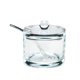 thumbnail image 1 of J&M DESIGN Azucarero de acrílico transparente con tapa y cuchara para accesorios de barra de café, tazones de cereales, té, cocina, recipientes para encimera y hornear, contenedor de 8 oz, soporte dis, 1 of 1