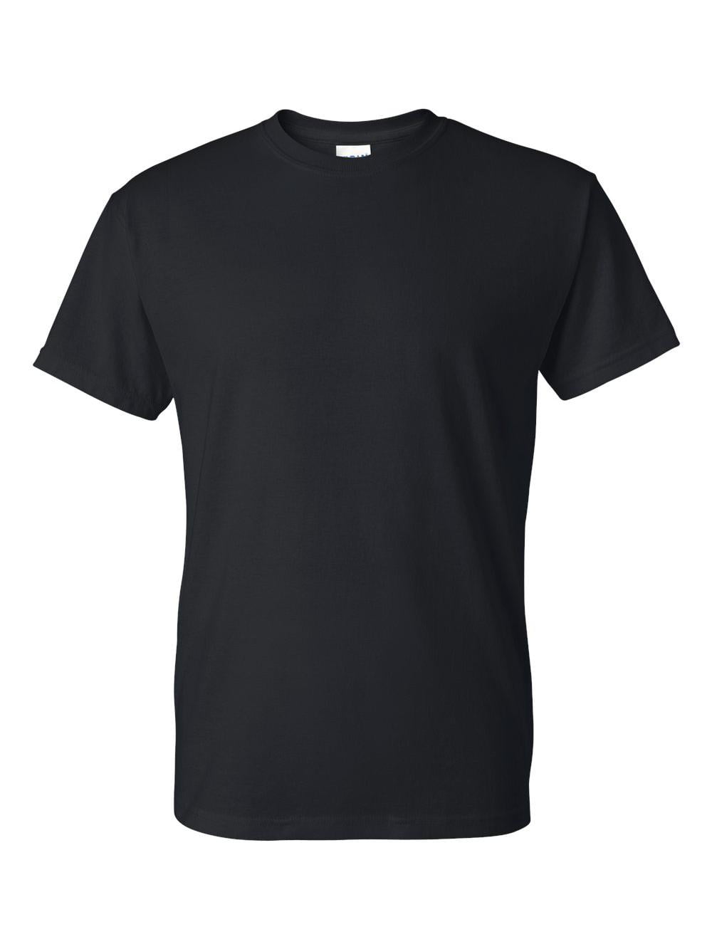 Gildan 4XL Black DryBlend T-Shirt - Classic Fit, Cotton/Polyester