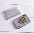 thumbnail image 3 of Playing Cards Waterproof Plastic Playing Cards Poker Cards Luxury Sliver Foil Diamond Color Standard Size 52+2 Poker (Sliver), 3 of 7