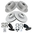 thumbnail image 2 of TRQ Front and Rear Brake Pad & Rotor Kit Brake Pads Brake Rotor Ceramic Vented Premium G-Coated Fits Select 2016-2017 Subaru Crosstrek 2014-2018 Forester 2013-2015 XV Crosstrek, 2 of 6