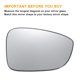 thumbnail image 3 of Reemplazo de vidrio del espejo retrovisor izquierdo y derecho de Unique Bargains, no calefaccionado, blanco con respaldo, adecuado para Honda Accord 18-22, 3 of 6