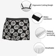 thumbnail image 5 of Kdxio Men's Boxer Briefs with White Sunflowers Print - Comfortable and Breathable Underwear for Everyday Wear, 5 of 7