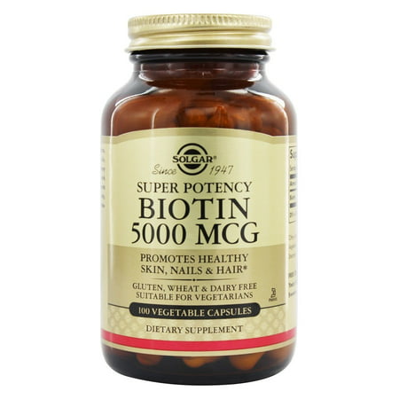 Solgar - Biotine super 5000 Potence mcg. - 100 Vegetarian Capsules