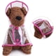 thumbnail image 2 of Impermeable para mascotas, impermeable ligero de plástico transparente con capucha para mascotas (rosa, L), 2 of 5