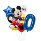 thumbnail image 3 of Suministros para fiestas temáticas de Mickey Mouse azul de Disney, fondo de cumpleaños para niñas, decoración, vaso, plato, cuchillo, tenedor, cuchara, cubiertos desechables, 3 of 5