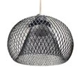 thumbnail image 4 of Lámpara colgante de Metal, cubierta de luz colgante, bombilla protectora, protector de bombilla, pantalla para pasillo, cocina, baño, decoración de negro esférico, 4 of 8