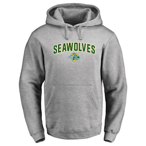 Men's Ash Alaska Anchorage Seawolves Proud Mascot Pullover Hoodie