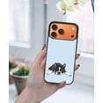 thumbnail image 5 of WIRESTER Shockproof Soft Rubber Cover Case for Apple iPhone 17 Pro Max 6.9" 2025, Boston Terrier Dog Lying Down Looking Up On Light Blue Background, 5 of 5