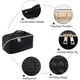 thumbnail image 1 of Large Capacity Travel Makeup Bag, Portable Travel Cosmetic Toiletry Bag Wash Bag, Multifunctional Storage Waterproof (Black), 1 of 3