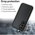 thumbnail image 5 of Entronix Heavy Duty Shockproof Case Designed for Galaxy S24 FE, Triple Layer Full-Body Protection, Black, 5 of 6