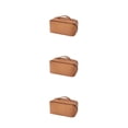 thumbnail image 2 of Advancent Bolsa de almacenamiento de cosméticos de cuero PU que lleva la bolsa de aseo de viaje contenedor de maquillaje bolsillo de con Type3 NO3, 2 of 6