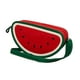 thumbnail image 4 of Bolsa en forma de SANDIA, Diseño de Comida, FRUTA, Bandolera para Mujer, Cross-Body, con correa Ajustable, Moda Kawaii, Color Rojo con Verde, Novedoso y Encantador (Bolsa para Mujer)., 4 of 5