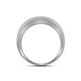 thumbnail image 2 of 10kt White Gold Mens Round Diamond Single Row Wedding Band Ring 1 Cttw, 2 of 2