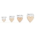 thumbnail image 3 of 150 pcs Mini Rustic Wooden Love Heart Wedding Table Scatter Natural Wood Heart Crafts DIY Manual Patch Home Decorations, 3 of 9