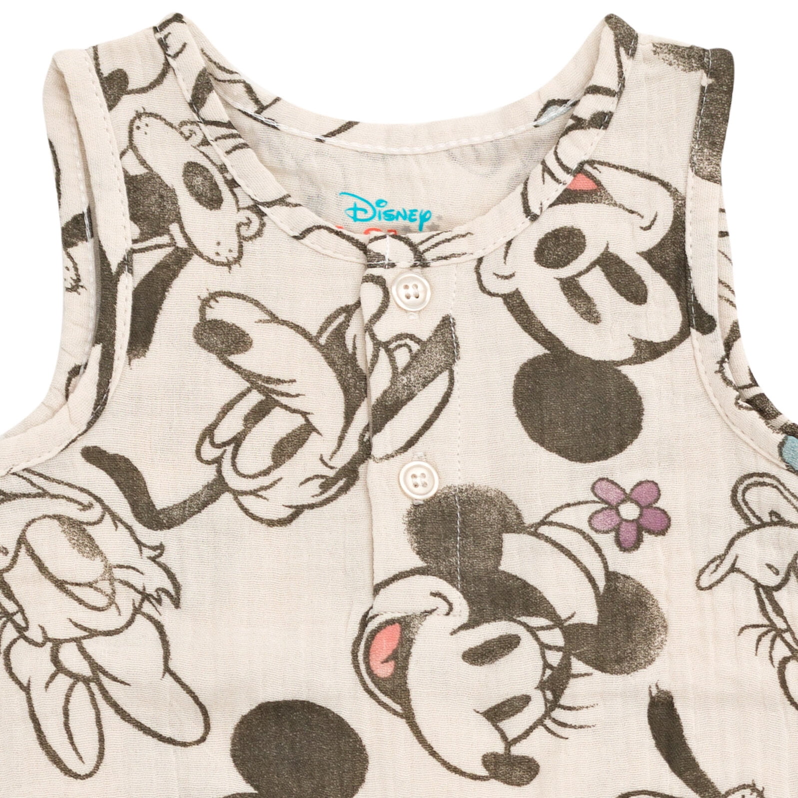 Disney Mickey Mouse Goofy Donald Duck Minnie Mouse Infant Baby Boys Romper Gray 18 Months