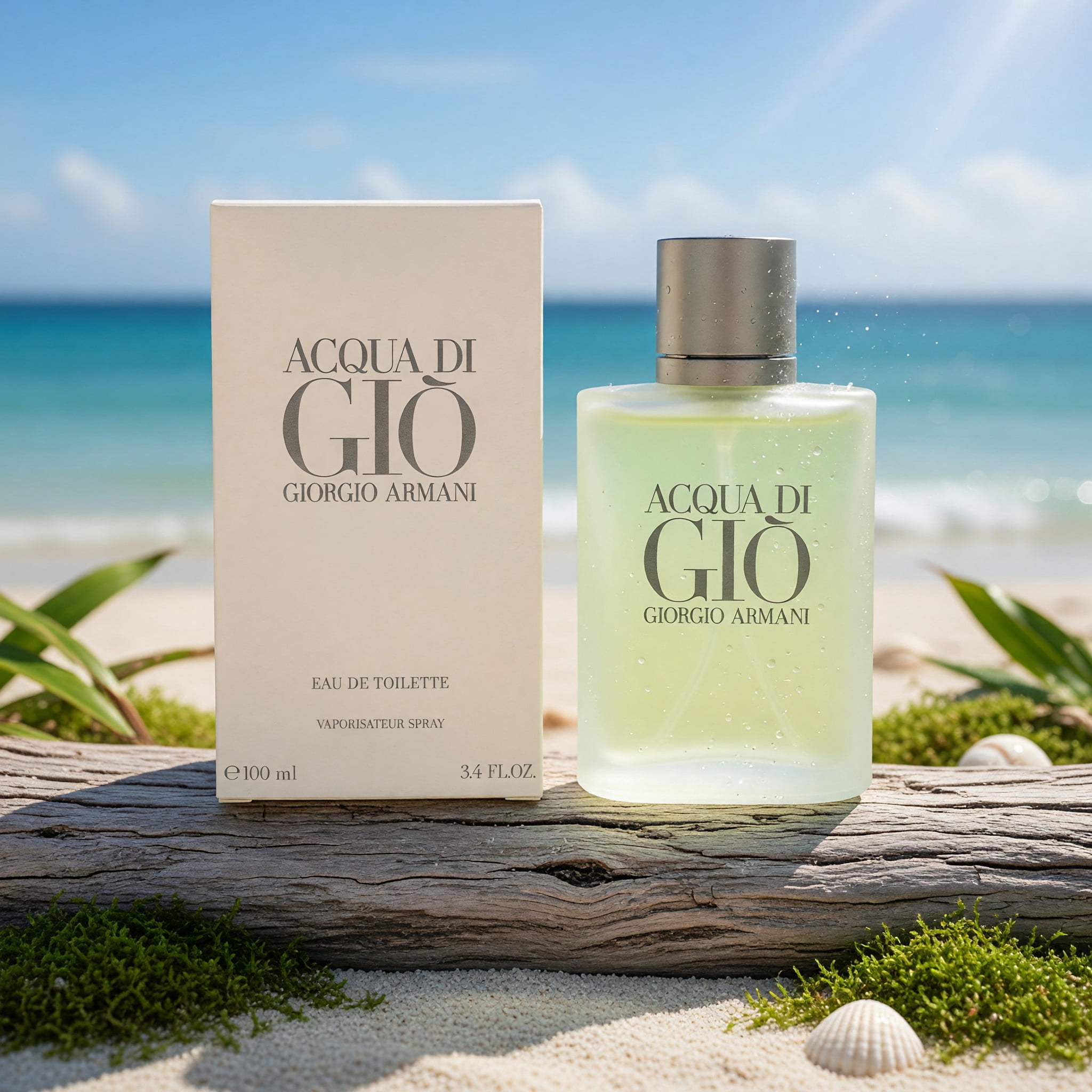 Giorgio Armani, Acqua Di Gio, 3.4 oz EDT Spray Men, Marine Notes