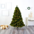 thumbnail image 6 of Nearly Natural 5' Green Pine Artificial Christmas Tree with Pinecones Prelit 350 Warm White LED Lights, 6 of 8