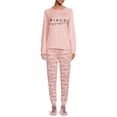 thumbnail image 3 of Friends Women's and Women's Plus Long Sleeve Top and Pants, 3-Piece Gift Set, 3 of 6