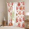 thumbnail image 3 of jejeloiu Brown Kawaii Capybara Black Out Curtains,Pink Cherry Blossom Curtains Pack of 2 (42x63 Each) For Teens, 3 of 6