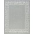 thumbnail image 3 of 9x12 Water Resistant, Large Indoor Outdoor Rugs for Patios, Front Door Entry, Entryway, Deck, Porch, Balcony | Outside Area Rug for Patio | Gray, Greek Key | Size: 8'9'' x 12'2'', 3 of 8