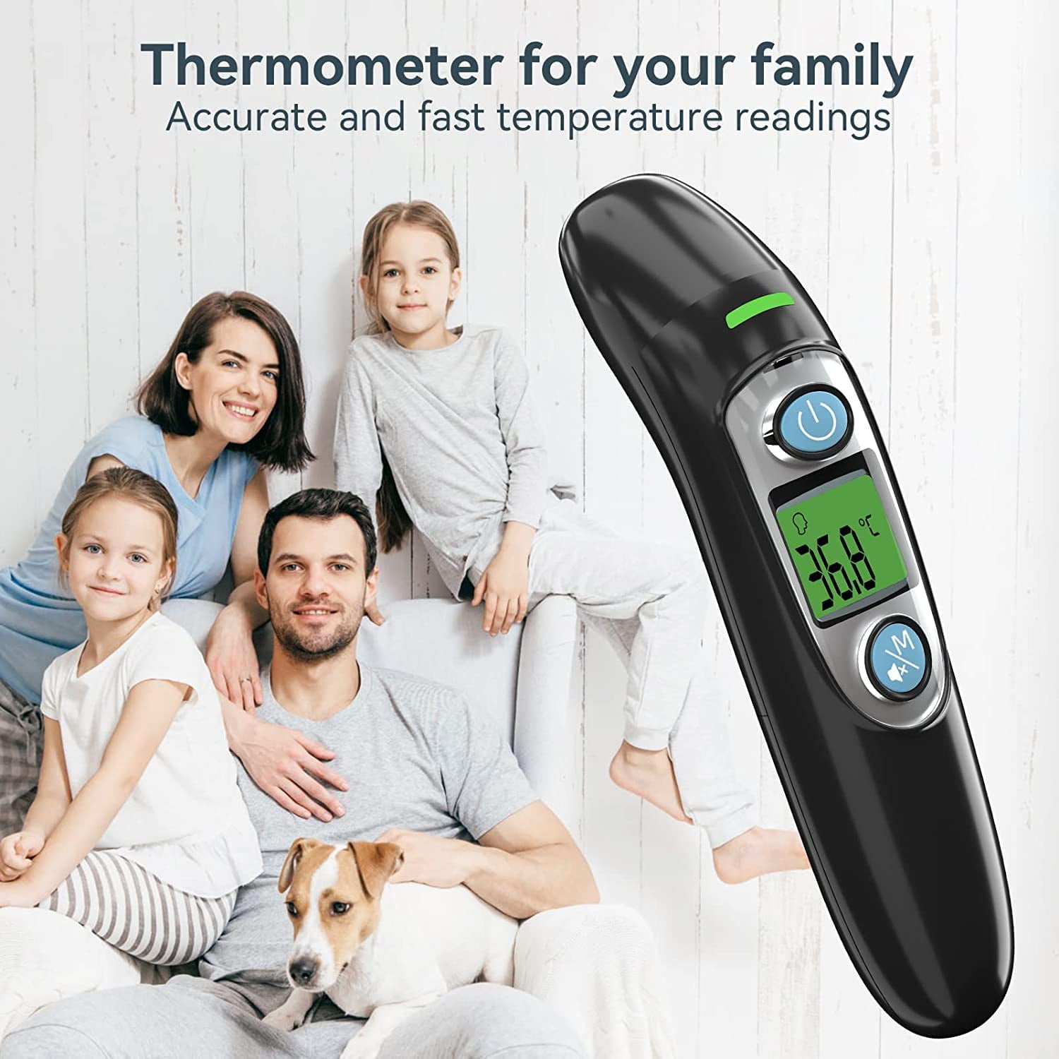 ANKOVO Thermometer for Fever - Forehead and Ear