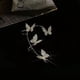 thumbnail image 4 of 2 pendientes con forma de mariposa y diamantes de imitación, fáciles de llevar, brillantes, sin perforar, para uso diario, accesorios de fiesta., 4 of 8