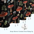 thumbnail image 6 of Red Mushroom Snail Black Pattern Shower Curtain 72"x84" ,Bathroom Decorative Shower Curtains Set with 12 Hooks,Modern Waterproof Washable Shower Curtain, 6 of 6