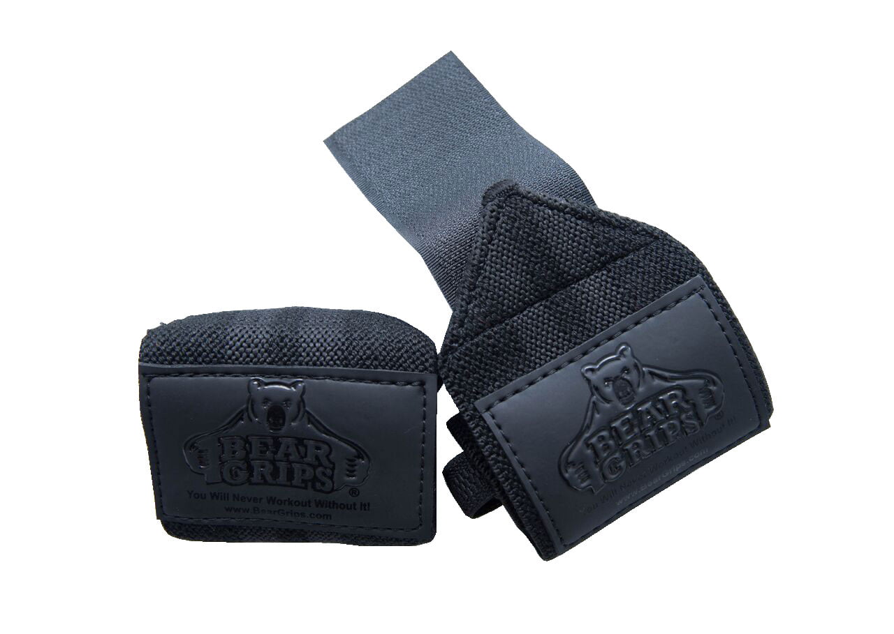 Power Lifting Extra Strength Weight Lifting Stealth Black Wrist Wraps for Gym 