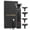 Black, variant on BIMZUC Professional Electric Hair Trimmer T9 Waterproof Cordless Clipper with LCD Display & 3 Guide Combs, Rechargeable 18650 Battery (8.27 inches / 21 cm) - Black