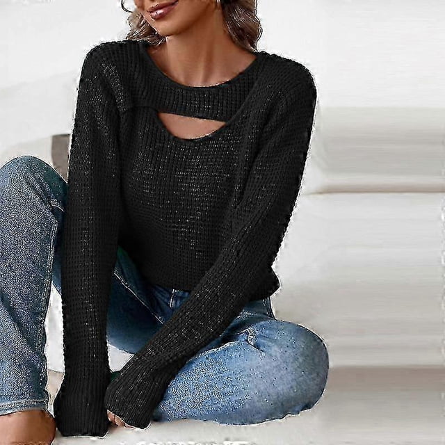 2025 Spring and Autumn Skeleton Sweater Knit Sweater Women Inner Bottom Sweater