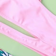 thumbnail image 5 of BESLY 1-5Years Girl's Bikini Beach Sport 2-Piece Swimsuits Solid High Waist Bikini Bathing Suit Set, 5 of 5