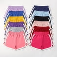 thumbnail image 4 of EnJoCho Teen Girls Athletic Shorts Gym Running Workout Activewear Clothes Elastic Waist Short Outdoor Sports Shorts Comfortable Stretchy Casual Bottoms, 4 of 9
