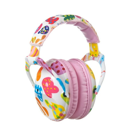 

PROTEAR NRR 25dB Kids Earmuff Hearing Protection- Noise Cancelling Ear Muffs Hearing Protectors for Children Toddler Baby Ideal for Fireworks Concerts Cinema（Pink Letter）