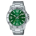 thumbnail image 1 of Casio Standard Analog Stainless Steel Green Dial Quartz MTP-VD01D-3BV Men's Watch, 1 of 1