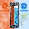 thumbnail image 3 of Halloween Skull 20oz Skinny Tumbler With Handle and Straw, Purple Gothic Skull Stainless Steel Double Walled Vacuum Insulated Cup, Holiday Gifts for Women Men, 3 of 6
