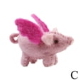 thumbnail image 1 of Animal Felt Handmade Chain Keyring Gift Wool Fluffy New B1L3, 1 of 9